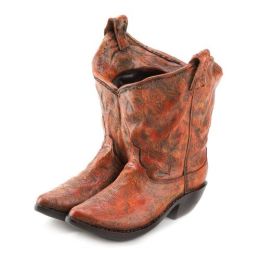 Old West Cowboy Boots Garden Planter