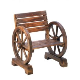 Old Country Wagon Wheel Chair