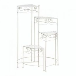 White 4-tier Plant Stand