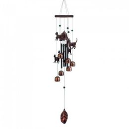 26" Bronze Cats Wind Chimes