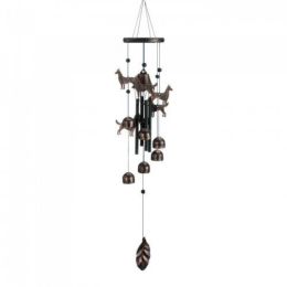 26" Bronze Dogs Wind Chimes