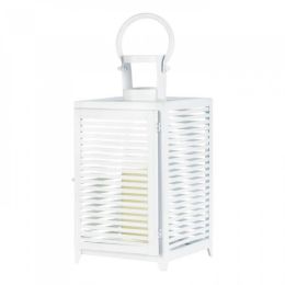 Large White Horizon Lantern