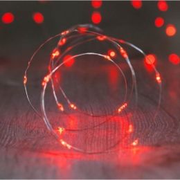 20 Led Copper Fairy Lights - Red