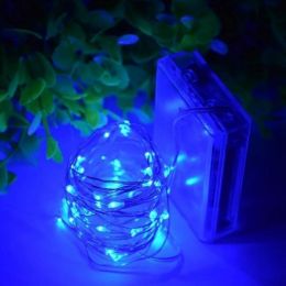 20 Led Copper Fairy Lights - Blue