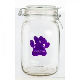 Purple Paw Pet Treat Canister