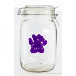 Purple Paw Pet Treat Canister