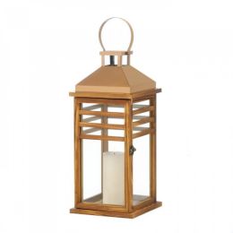 Large Contemporary Rose Gold Top Lantern