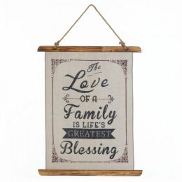 Family Love Linen Wall Art