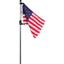 SeaSense Flag Pole W/Us Flag Telescoping