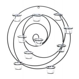 Circular Metal Wall Tealight Candleholder