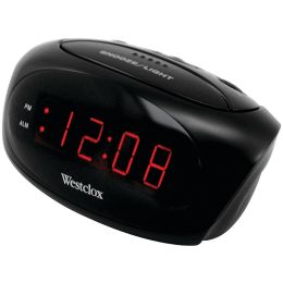 Westclox Super-loud Led Electric Alarm Clock (black) NYL70044A