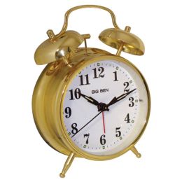 Westclox Metal Twin Bell Alarm Clock NYL70010G