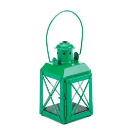 Mini Crisscross Candle Lamp Green