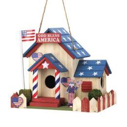 God Bless America Birdhouse