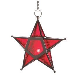Red Glass Star Lantern 10012288
