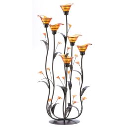 Amber Calla Lilly Candleholder 10012793