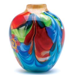 Floral Fantasia Art Glass Vase 10012982