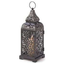 Moroccan Tower Candle Lantern 10013176
