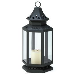 Large Black Stagecoach Lantern 10013363