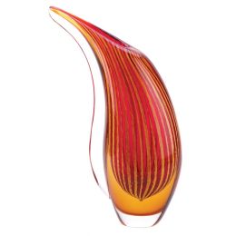 Crimson Sunset Art Glass Vase 10013907