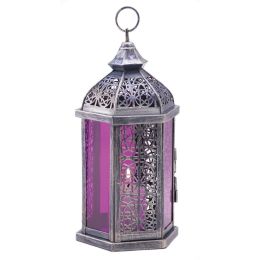 Enchanted Fuschia Candle Lantern 10013931