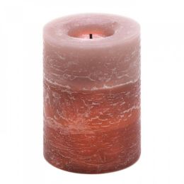 Rustic Wood Spice Led Candle 10014354