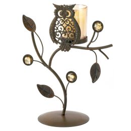 Wise Owl Votive Candle Stand 10014604