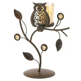 Wise Owl Votive Candle Stand 10014604