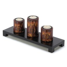 Elephant Tealight Candleholders Set 10014654