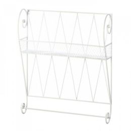 White Wire Wall Shelf