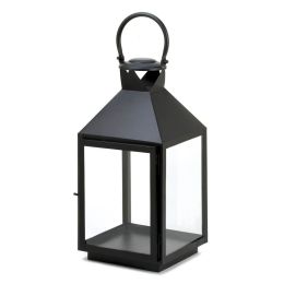 Large Classic Black Candle Lantern 10015220