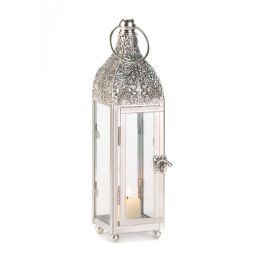 Polished Metal Candle Lantern 10015272