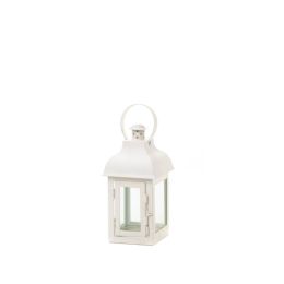 Gable Small White Lantern