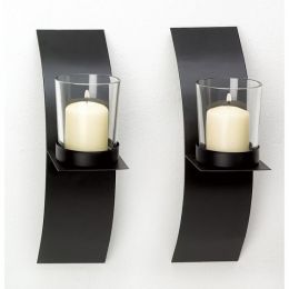 Mod-art Candle Sconce Duo 10039066