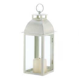 Distressed Ivory Candle Lantern 10001047