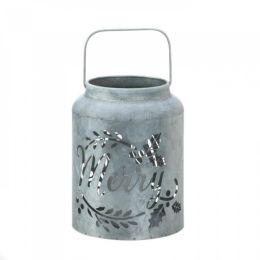 Merry Galvanized Led Candle Lantern