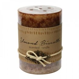 Almond Biscotti Pillar Candle 3x4