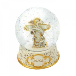 Peaceful Cross Snow Globe