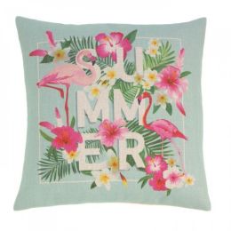 Flamingo Summer Decorative Pillow