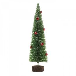 Tall Glitter Tree With Ornaments