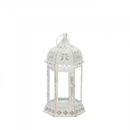 Distressed Floral Lantern