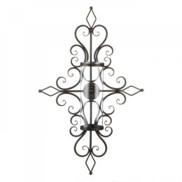 Flourished Candle Wall Sconce