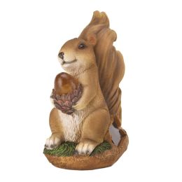 Squirrel Solar Statue