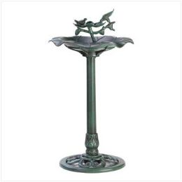 Outdoors Verdigris Birdbath