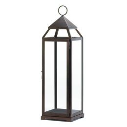 Extra Tall Bronze Contemporary Lantern