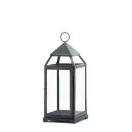 Large Rustic Silver Contemporary Lantern