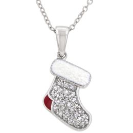 Red And White Stocking Pendant P11365R-V01