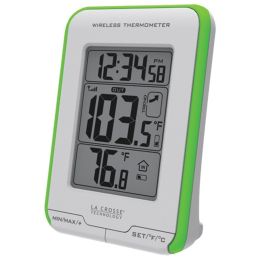 La Crosse Technology 308-1410GR Digital Indoor/Outdoor Thermometer