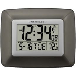 La Crosse Technology WS-8008U Atomic Digital Wall Clock with Indoor Temperature