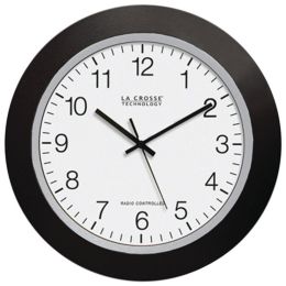 La Crosse Technology WT-3129B 12 Black Atomic Wall Clock